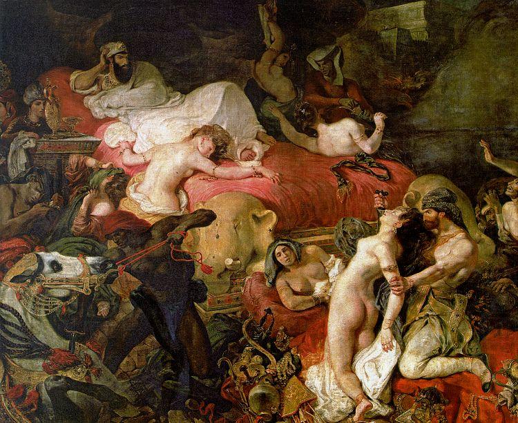 The Death of Sardanapalus, Eugene Delacroix